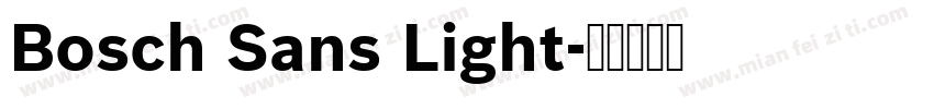 Bosch Sans Light字体转换